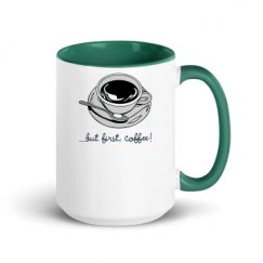 15oz Ceramic Mug with Color Inside
