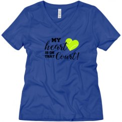 Ladies Relaxed Fit V-Neck Tee