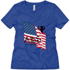Ladies Relaxed Fit V-Neck Tee