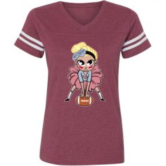 Ladies Relaxed Fit Vintage Sports Tee