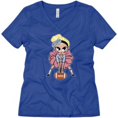 Ladies Relaxed Fit V-Neck Tee