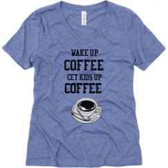 Ladies Relaxed Fit Super Soft Triblend V-Neck Tee