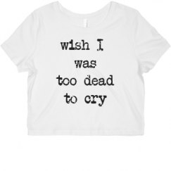 Ladies Slim Fit Crop Top Tee