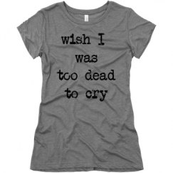 Ladies Slim Fit Super Soft Triblend Tee