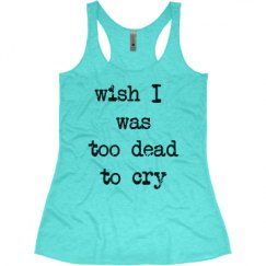 Ladies Slim Fit Super Soft Racerback Triblend Tank