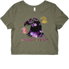 Ladies Slim Fit Crop Top Tee