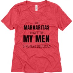 Ladies Relaxed Fit Super Soft Triblend V-Neck Tee