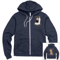 Unisex Full Zip Midweight Hoodie - Covarrubias/Palomita