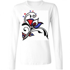 Ladies Relaxed Fit Basic Long Sleeve Tee