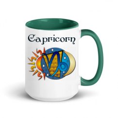 15oz Ceramic Mug with Color Inside