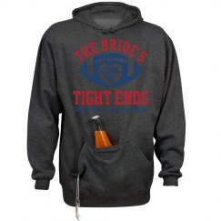 Bride's Tight Ends Football Bachelorette Hoodie