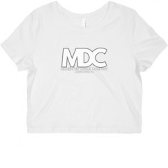 Ladies Slim Fit Crop Top Tee