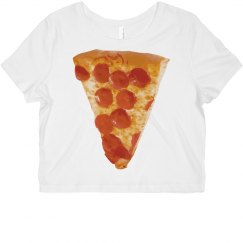 White pizza crop top