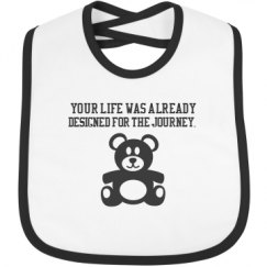 Infant Contrast Trim Bib