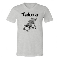 Unisex V-Neck Jersey Tee