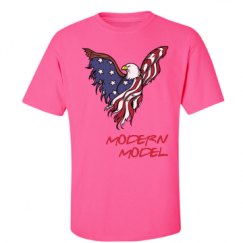 Unisex Ultra Cotton Safety Neon Crewneck Tee