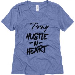 Ladies Relaxed Fit Super Soft Triblend V-Neck Tee