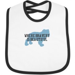 Infant Contrast Trim Bib