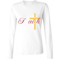 Ladies Relaxed Fit Basic Long Sleeve Tee