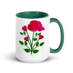 15oz Ceramic Mug with Color Inside