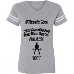 Ladies Relaxed Fit Vintage Sports Tee