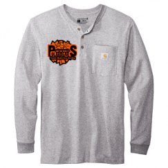 Unisex Carhartt Long Sleeve Henley Tee