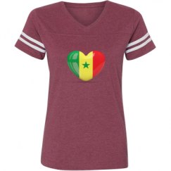 Ladies Relaxed Fit Vintage Sports Tee