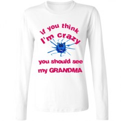 Ladies Relaxed Fit Basic Long Sleeve Tee