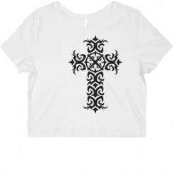 Ladies Slim Fit Crop Top Tee