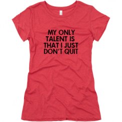 Ladies Slim Fit Super Soft Triblend Tee