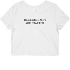 Ladies Slim Fit Crop Top Tee