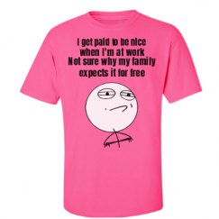 Unisex Ultra Cotton Safety Neon Crewneck Tee