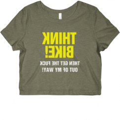 Ladies Slim Fit Crop Top Tee