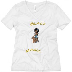 Ladies Relaxed Fit V-Neck Tee