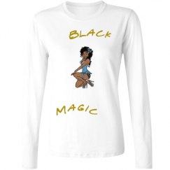 Ladies Relaxed Fit Basic Long Sleeve Tee