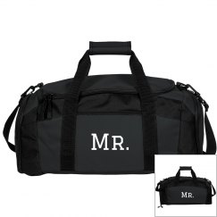 Mr. black & white duffel bag