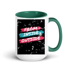 15oz Ceramic Mug with Color Inside