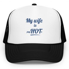 Wife is psycHOTic Hat blue