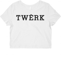 Twerk Crop-BLK/Wht