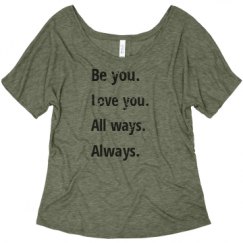 Ladies Flowy Slouchy Tee