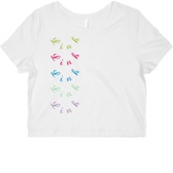 Ladies Slim Fit Crop Top Tee