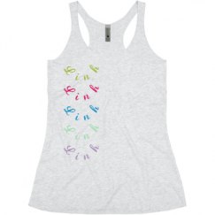 Ladies Slim Fit Super Soft Racerback Triblend Tank