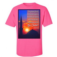 Unisex Ultra Cotton Safety Neon Crewneck Tee