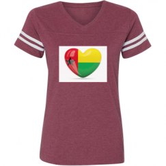 Ladies Relaxed Fit Vintage Sports Tee