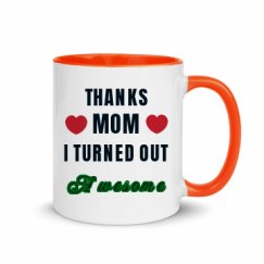 11oz Ceramic Mug with Color Inside