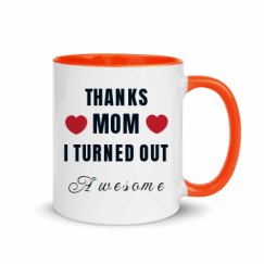 11oz Ceramic Mug with Color Inside