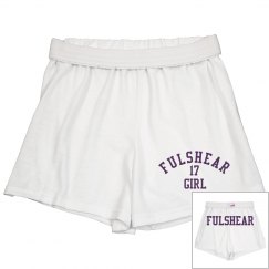 Fulshear Girl Purple Cheer shorts