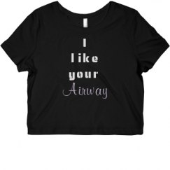 Ladies Slim Fit Crop Top Tee