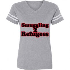 Ladies Relaxed Fit Vintage Sports Tee