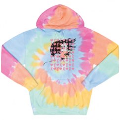 Unisex Tie-Dye Fleece Hoodie